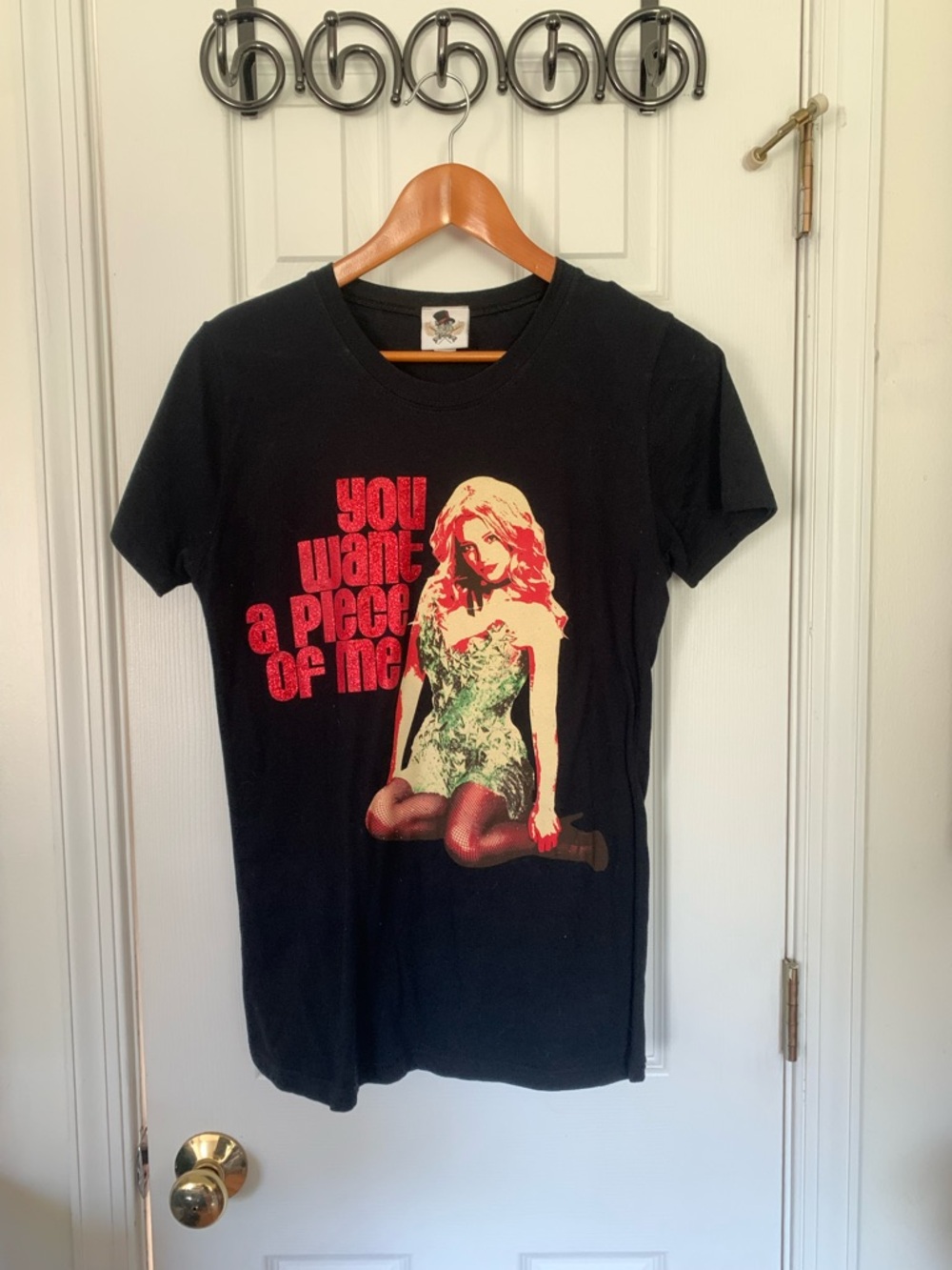 Y2K Britney Spears Black “You Want A Piece Of Me” Tee